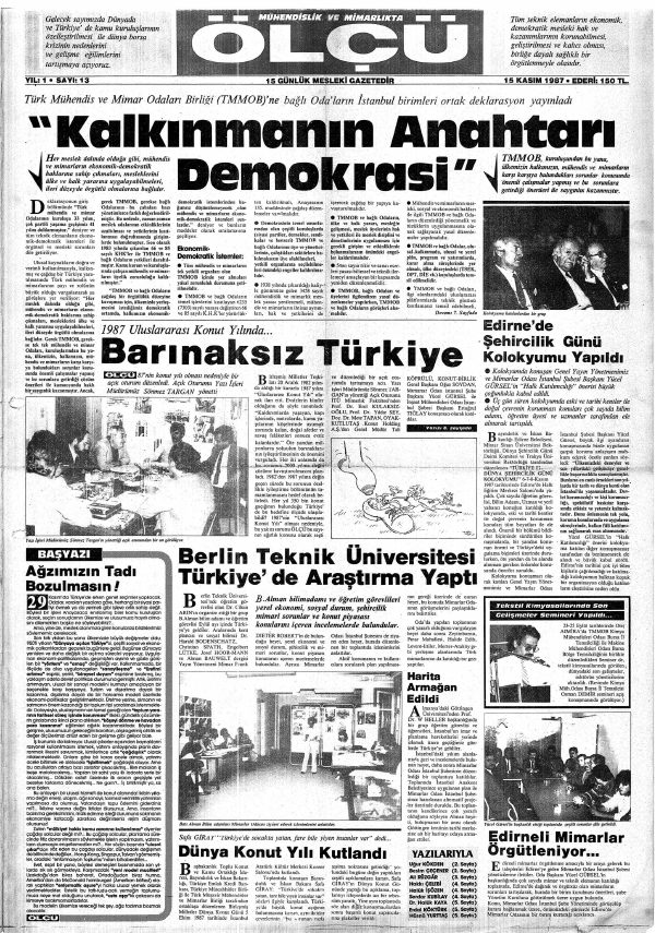 Ölçü Sayı 13 kapağı, okumak için açın